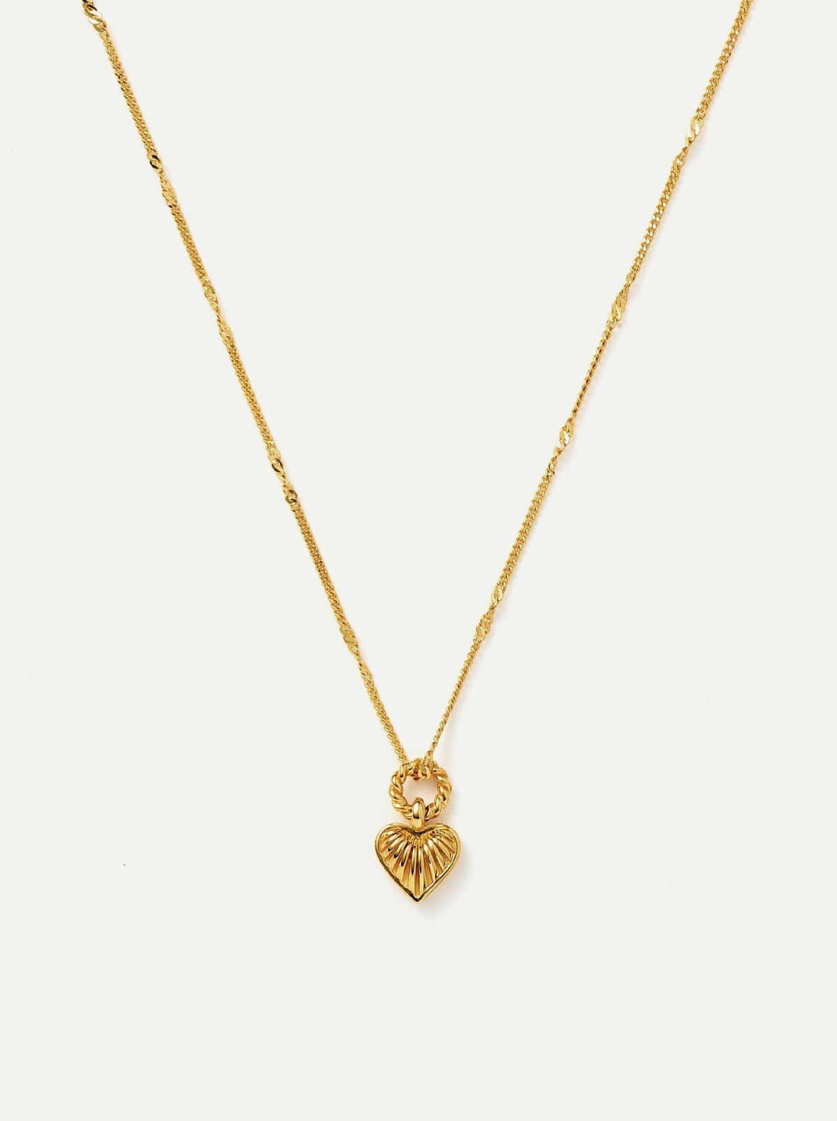Heart Charm Pendant Necklace